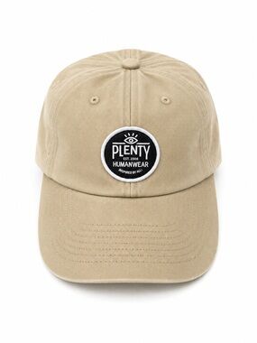 Plenty Humanwear Beige Logo Baseball Cap